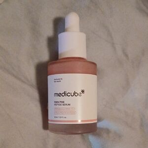 Medicube Rose Pink Peptide Serum. Korean Beauty #1 Best Seller Korean Skin Care.
